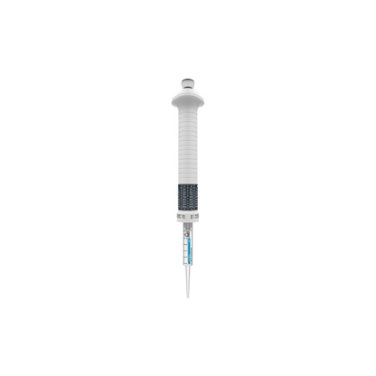 Single-channel adjustable-volume pipette 0.5-50ml with ergonomic grip for precise dispensing