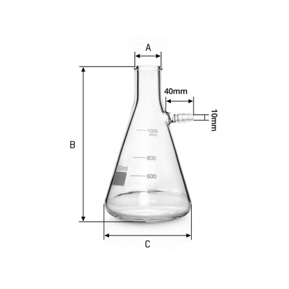 Filter Flask (Buchner Flask) Borosilicate 3.3 Glass