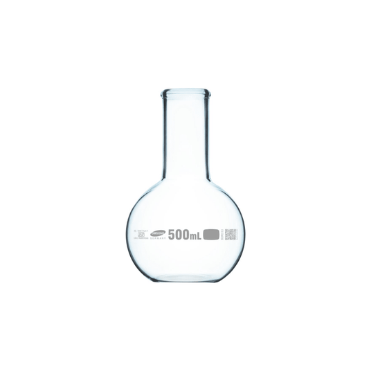 Flask, Narrow Neck, Flat Bottom, Capacity