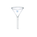 Funnel Plain, Long Stem, 50mm Borosilicate Glass