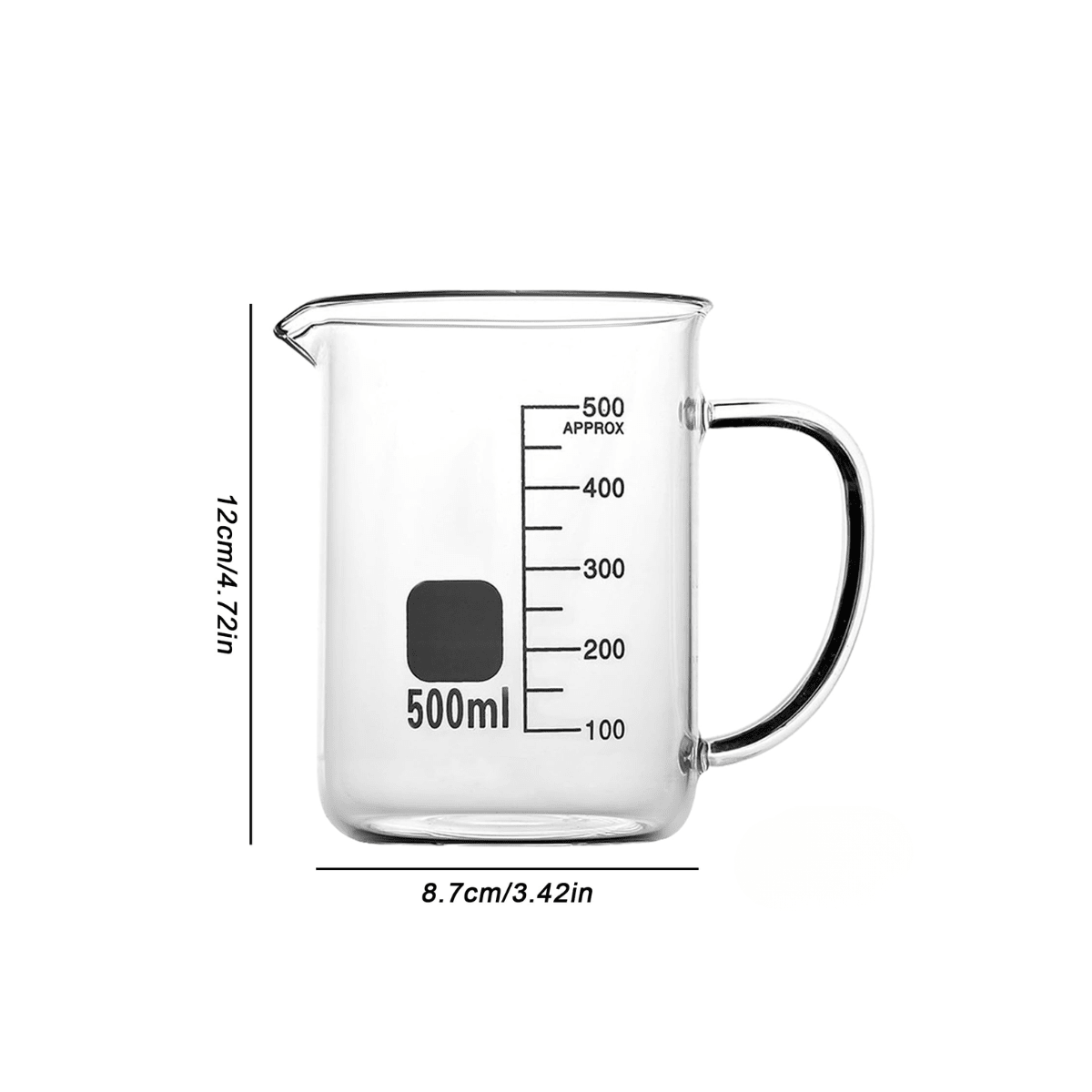 Glass Beaker with Handle, Boro3.3