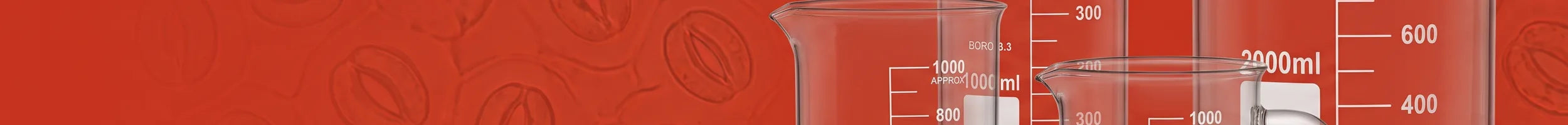 Glass beakers banner