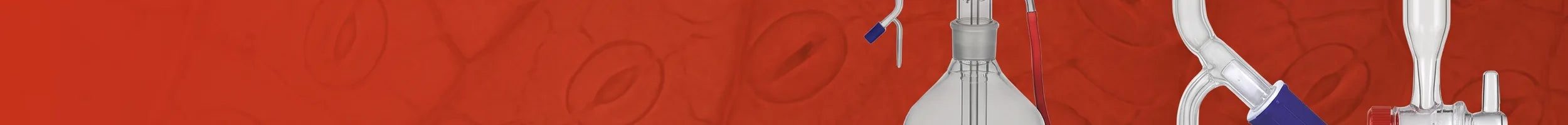 Glass burettes collection banner