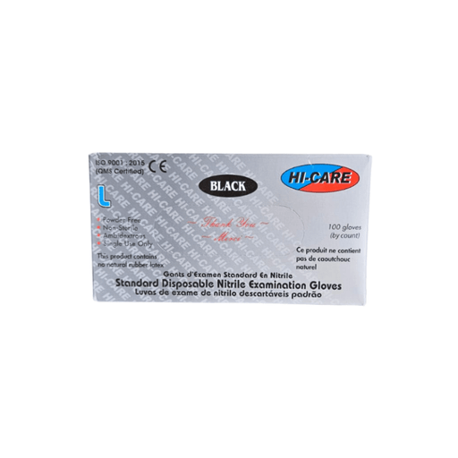 Gloves - Nitrile Powder Free, Black