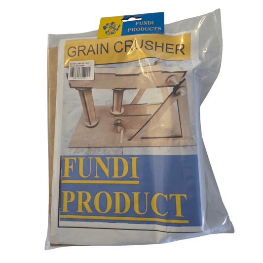 Fundi Products Grain Crusher school project kit in sealed packaging, sold by SmartLabs for CAPS Technology Processing