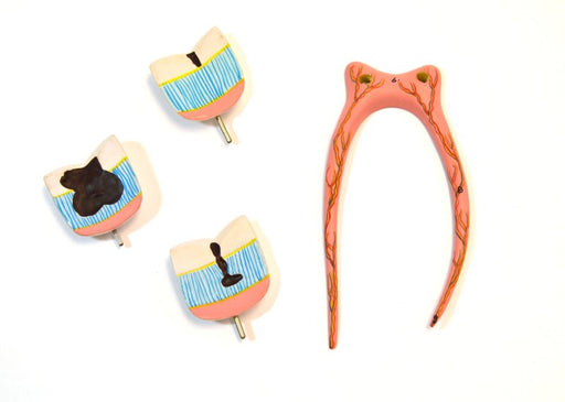 Human Upper Triple Root Molar with interchangeable cavities - 6 parts