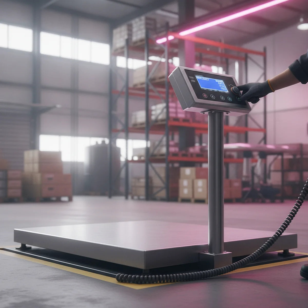 Platform scale readout