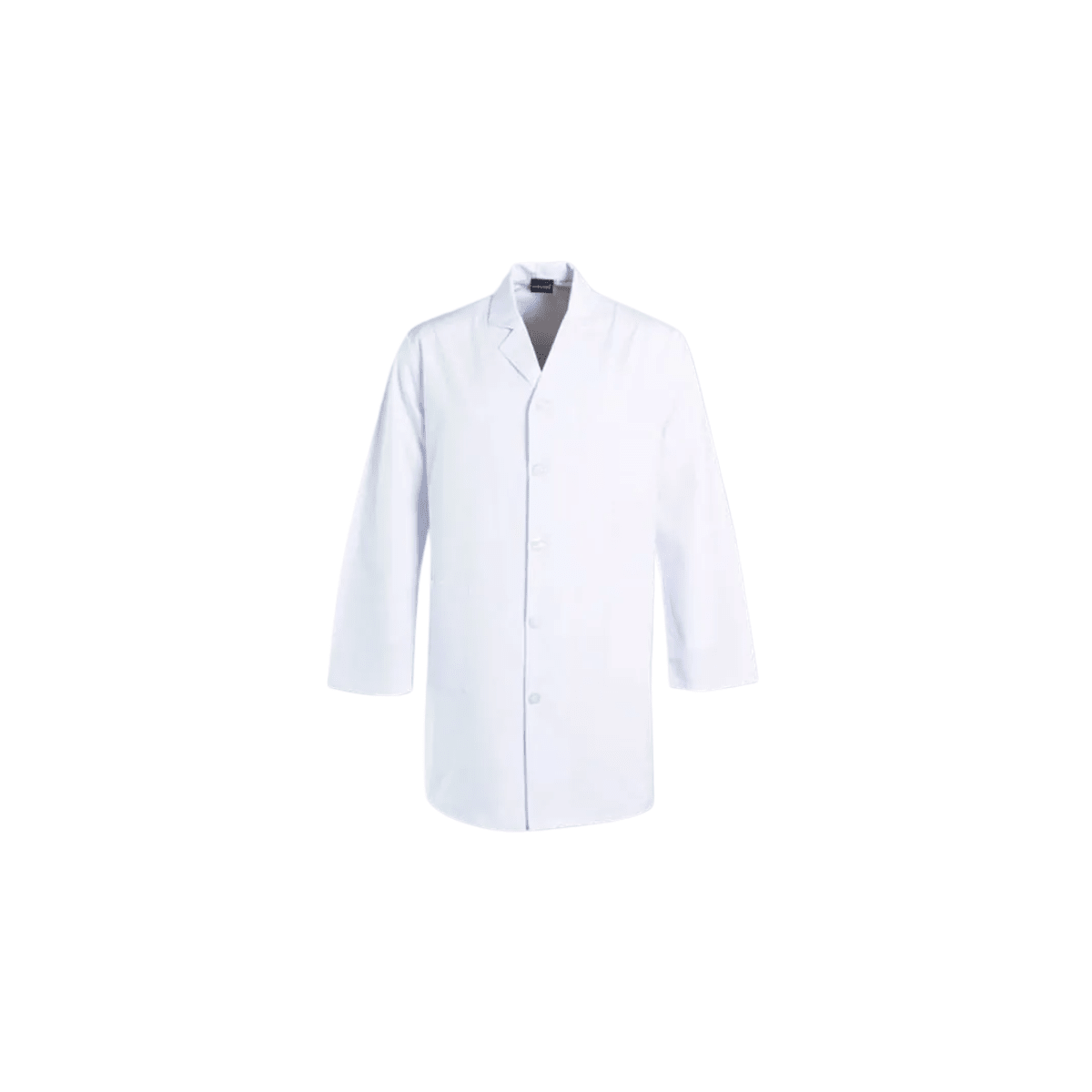 Kids Lab Coat No Pockets and Press Studs - White, 13-14
