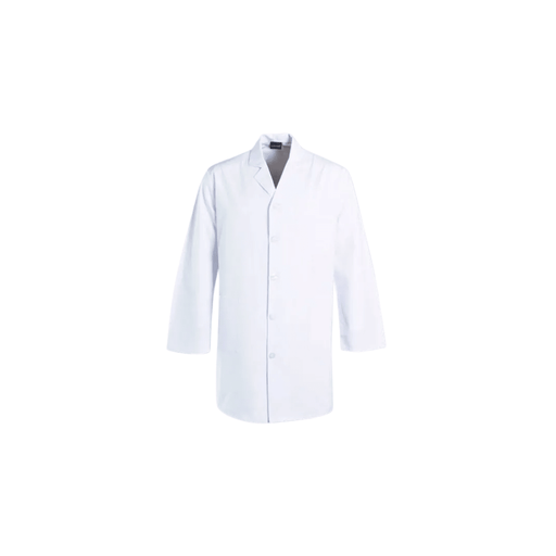 Kids Lab Coat No Pockets and Press Studs - White, 13-14