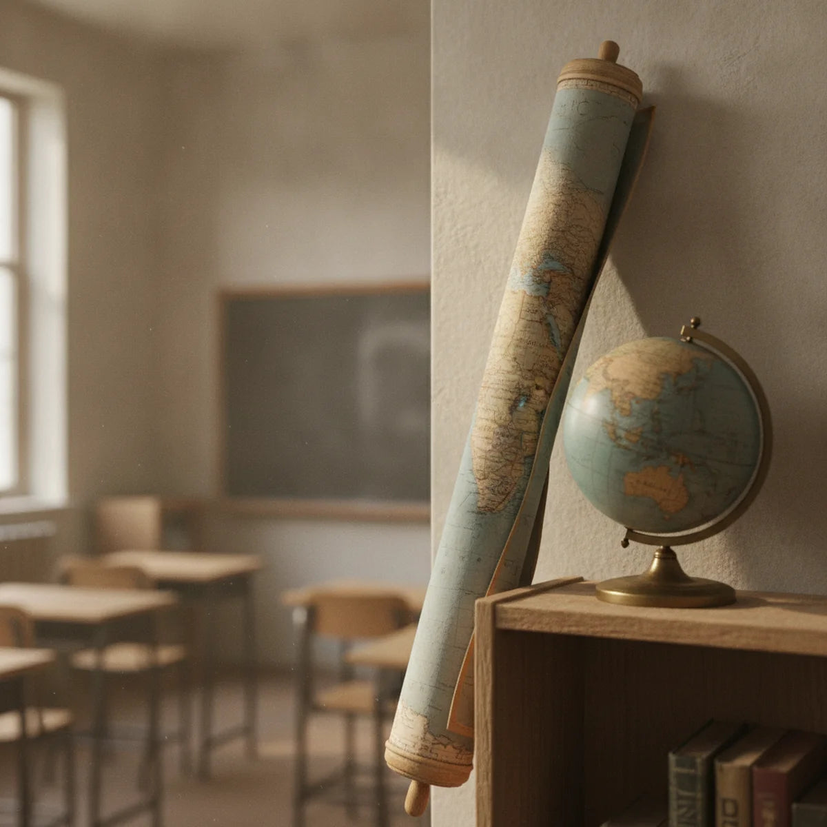 Geography and map wall charts