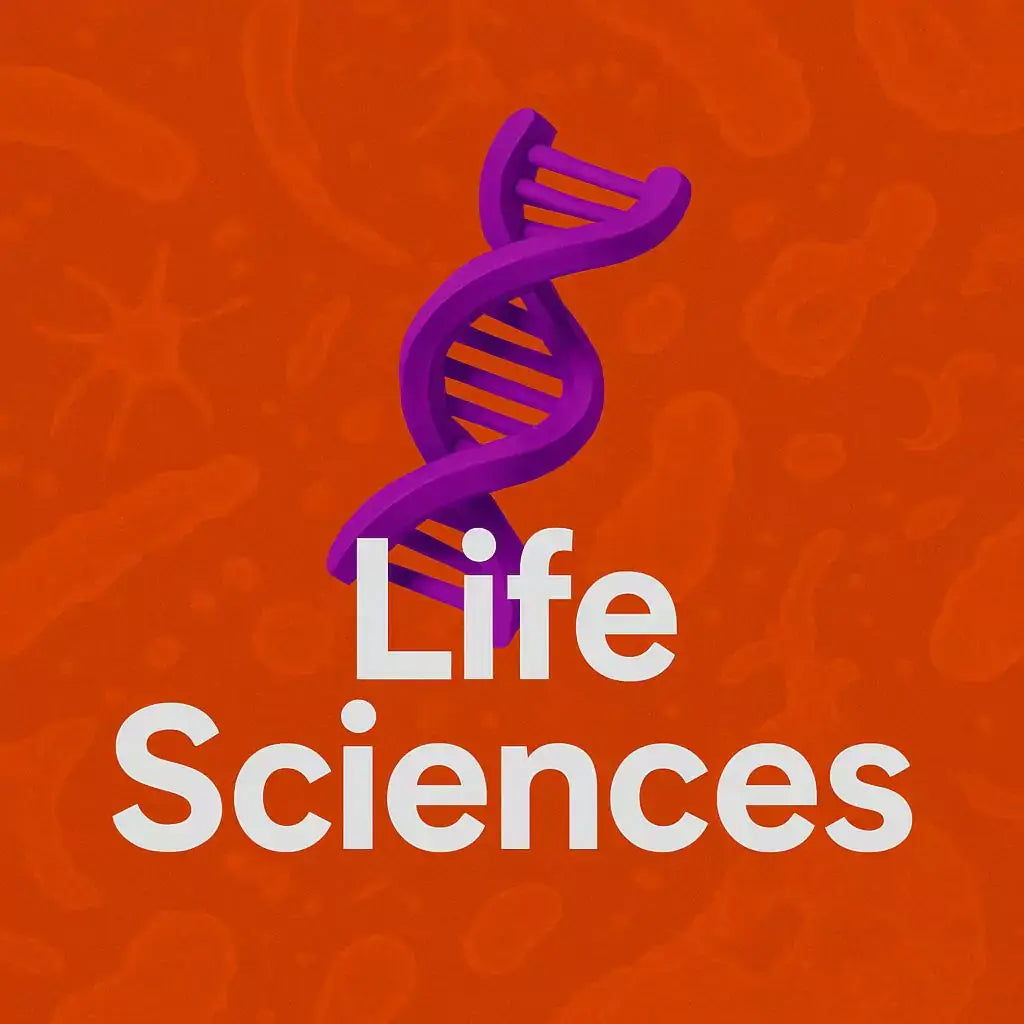 Life sciences laboratory equipment including microscopes, slides, torsos, anatomical models, and dissecting apparatus