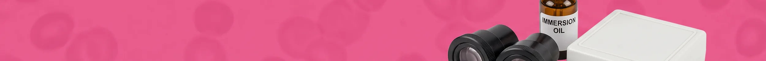Microscope accessories collection banner