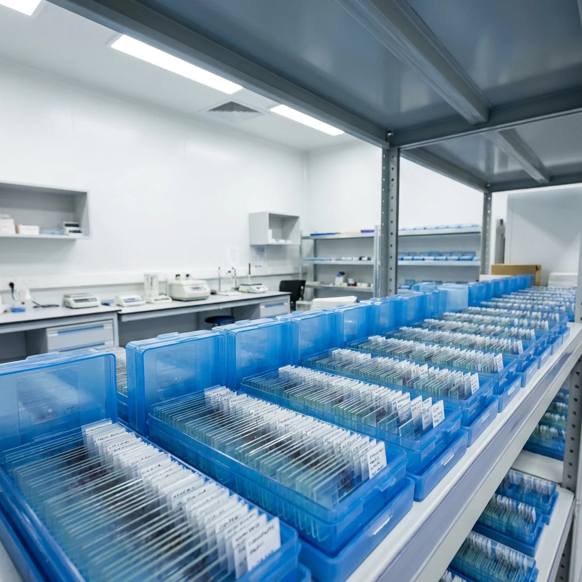 Histology slide archiving