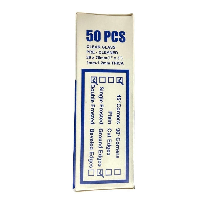 Microscope Slide Double Frosted - Ground edges