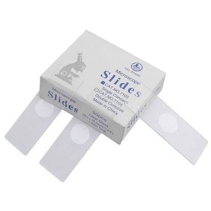 Microscope Slide Single Concave, Ground Edges (Pk50)