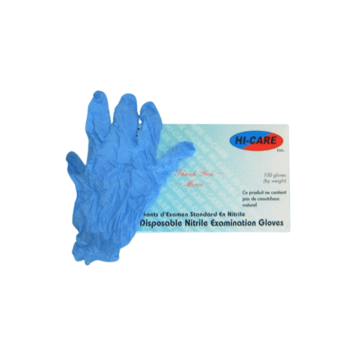 Nitrile Examination Powder Free Glove (Blue) - Box of 100