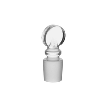Penny Head Stoppers with Ground Joint - Clear