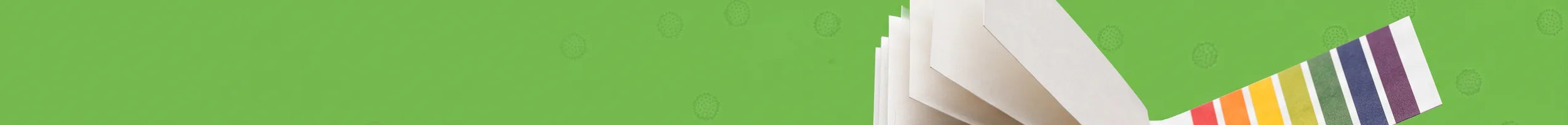 pH and litmus test papers collection banner