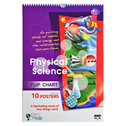 Physical Science flip chart cover showing energy matter and science concepts poster