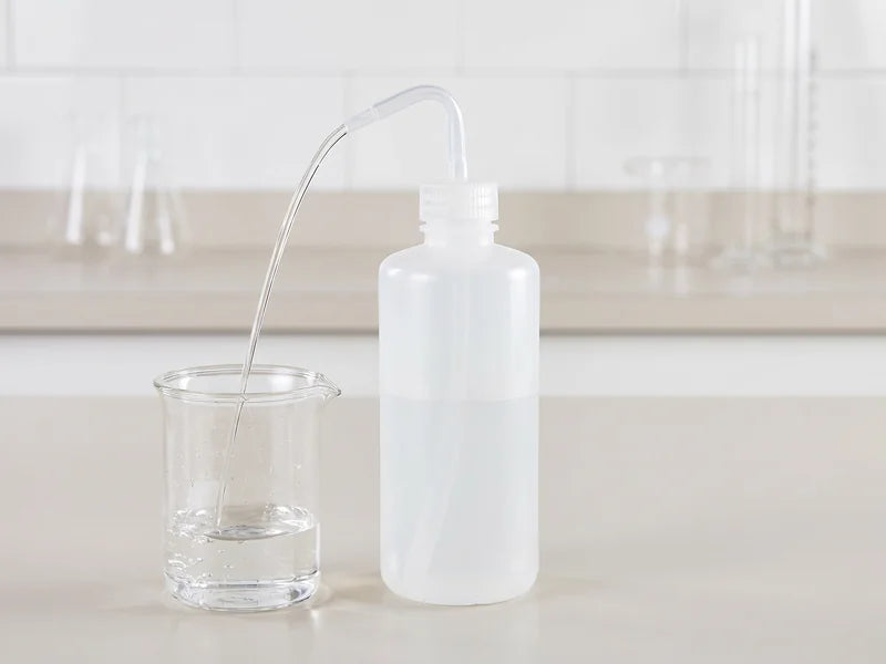 Wash bottle dispensing