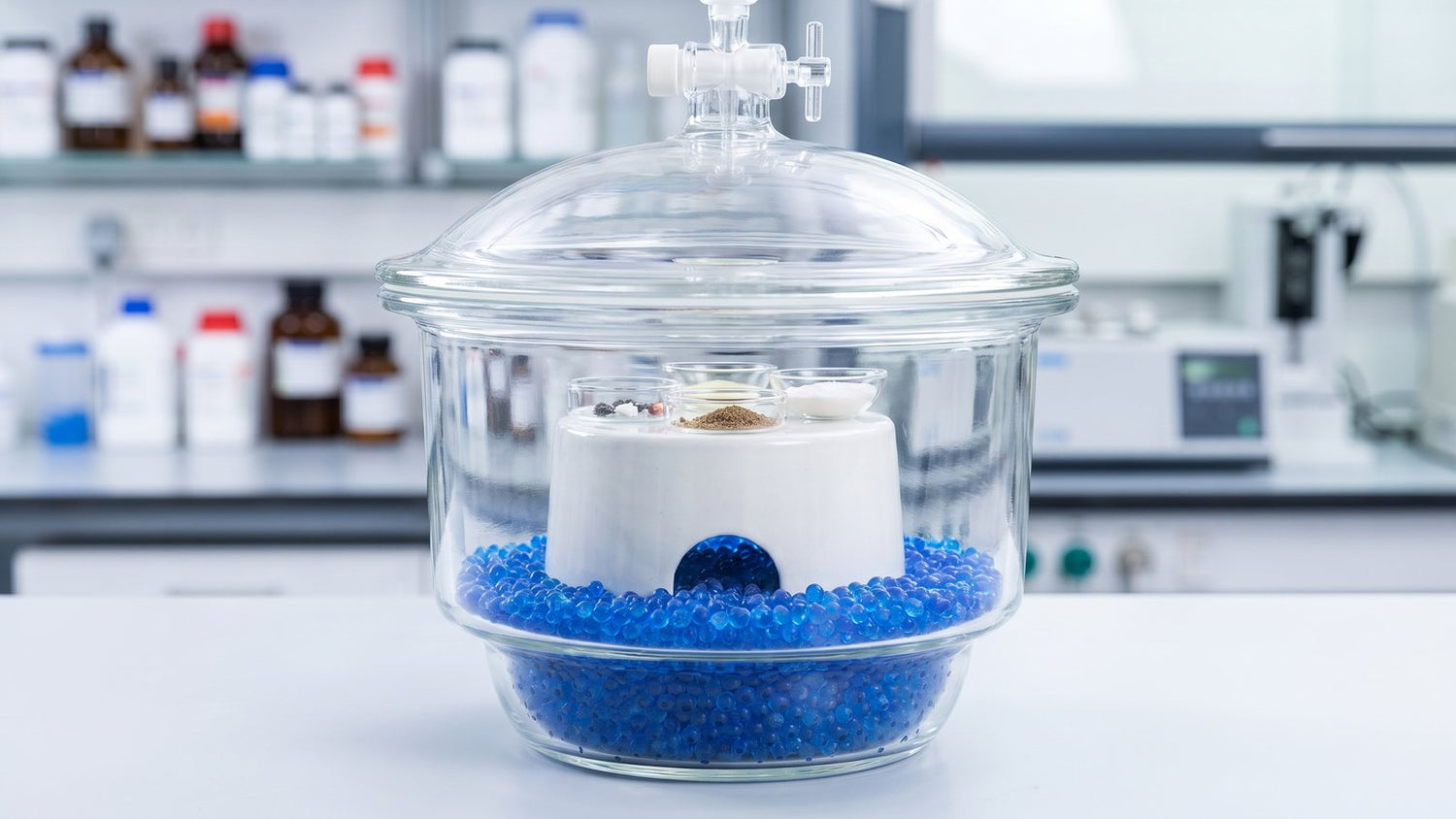 What is a porcelain desiccator shelf