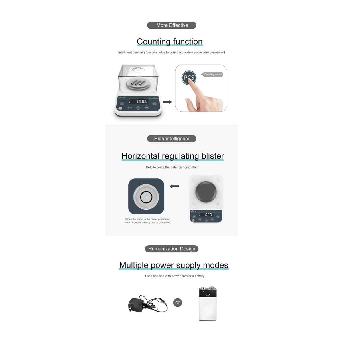 Precision Electronic Balance 3000g x 0.1g