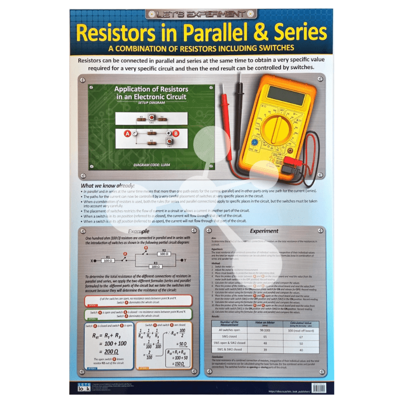 Resistors in Parallel and Series Wall Chart