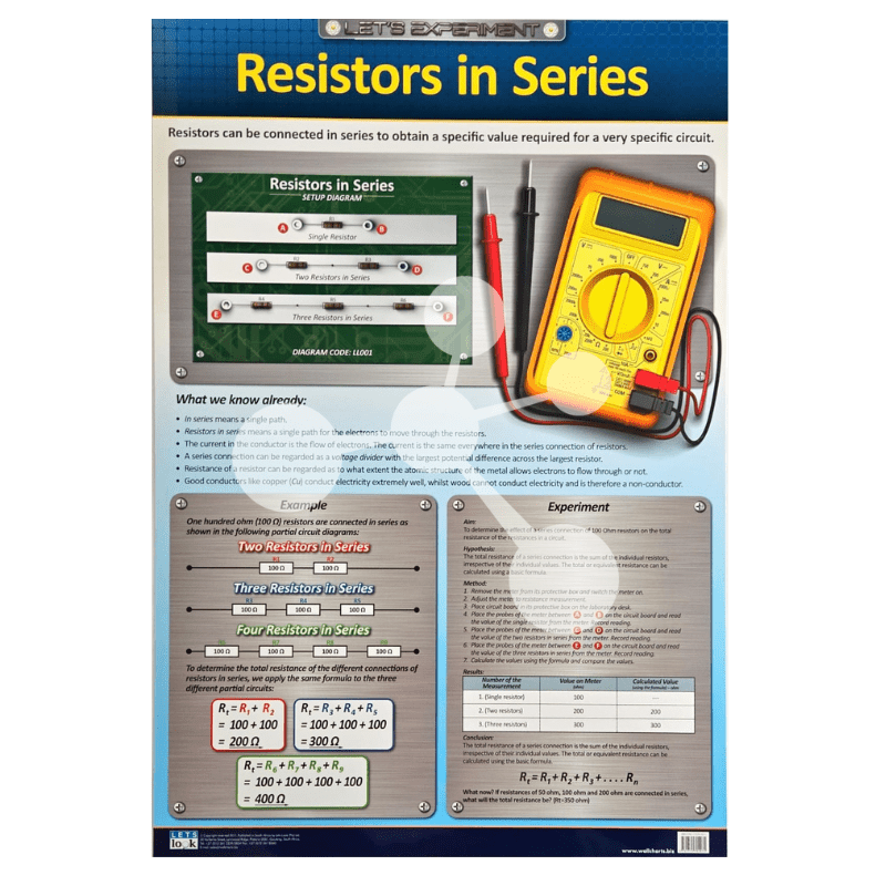 Resistors in Series Wall Chart
