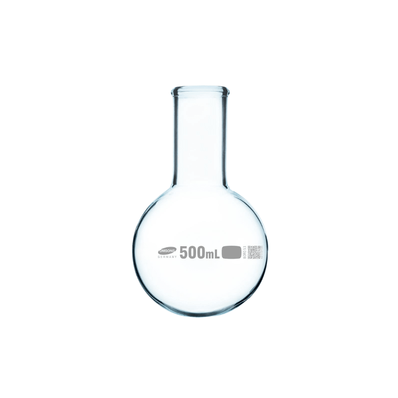 Round Bottom Flash, Single Rimmed Neck