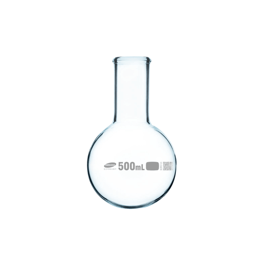 Round Bottom Flash, Single Rimmed Neck