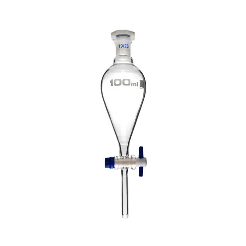 Separating Funnel Borosilicate 3.3 Glass with PTFE Key - OMSONS