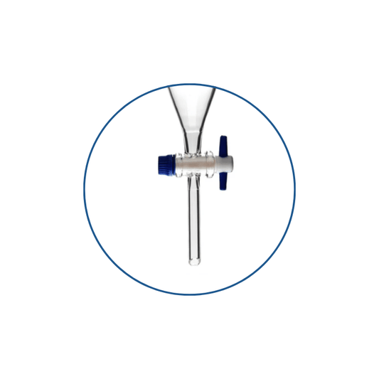 Separating Funnel Borosilicate 3.3 Glass with PTFE Key - OMSONS
