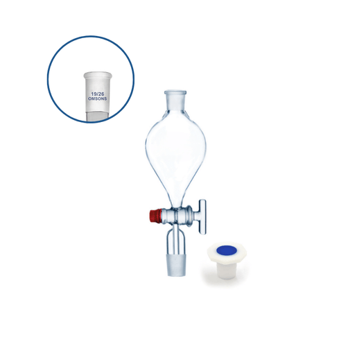 Seperating Funnel with Glass Stopcock, PP Stopper, Stem in Cone, Socket and Cone 19/26