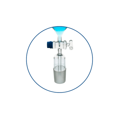 Seperating Funnel with Glass Stopcock, PP Stopper, Stem in Cone, Socket and Cone 24/29