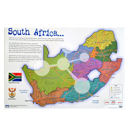 South Africa Wall Chart