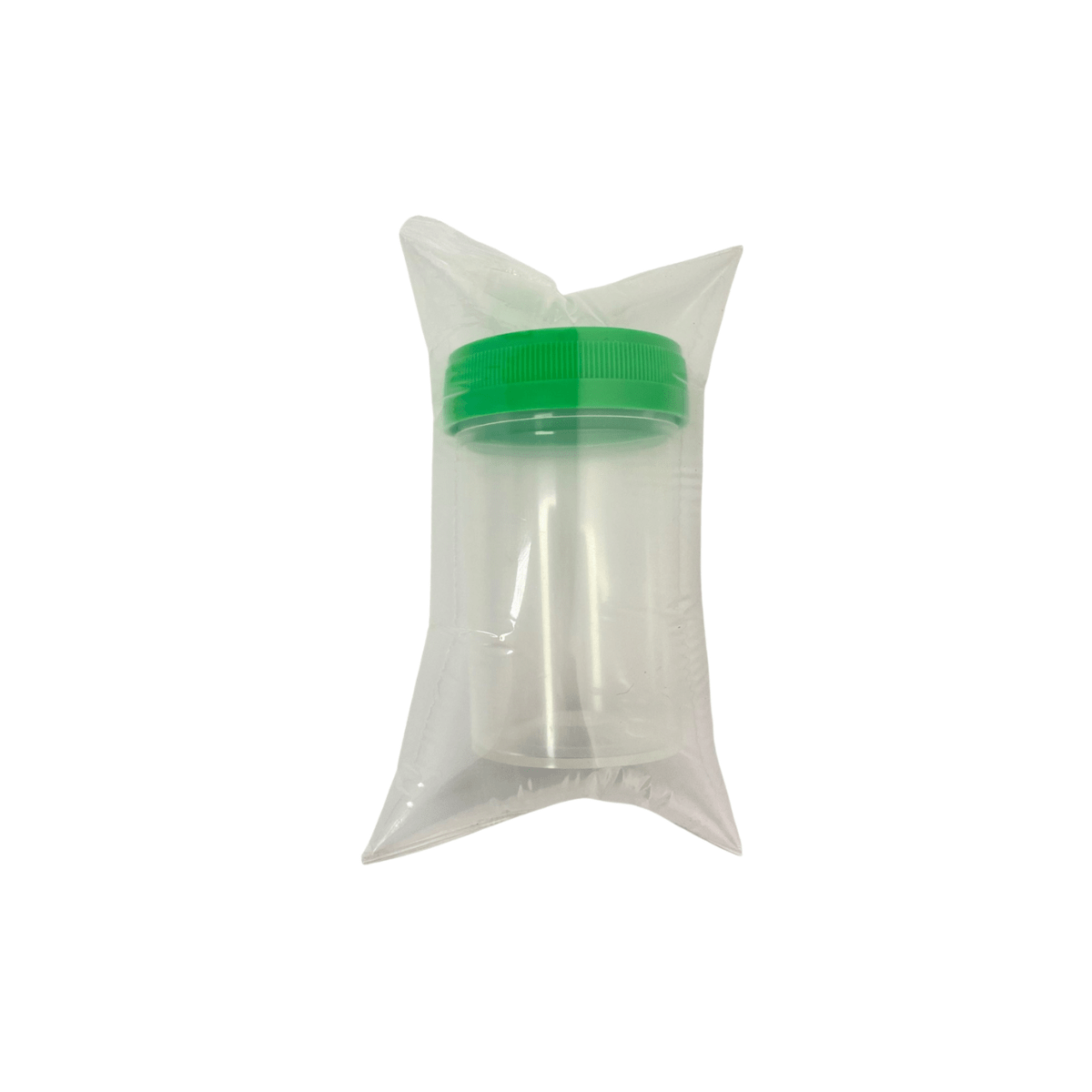 Specimen Container PP Green Cap, Sterile and Individual - 60mL