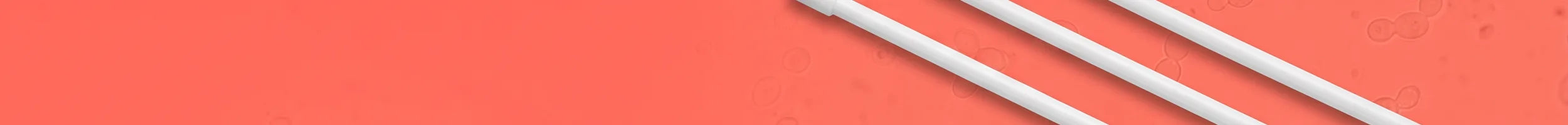Plastic stirring rods collection banner