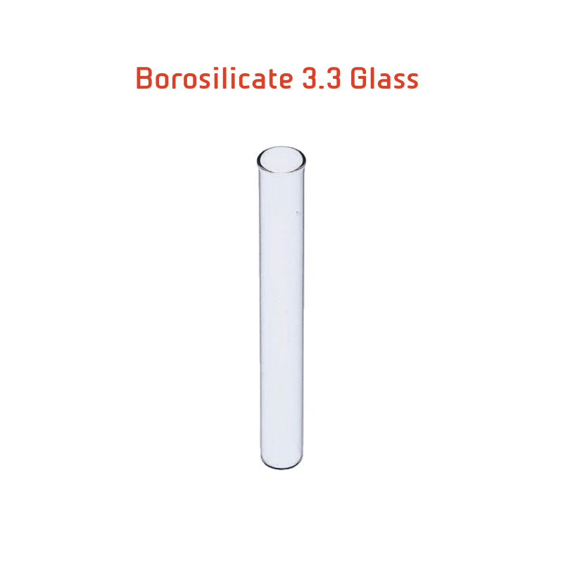 Test Tube Borosilicate 3.3 Glass - Without Rim