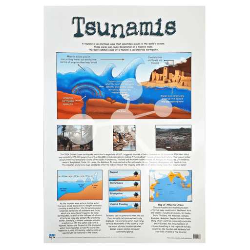 Tsunamis Wall Chart