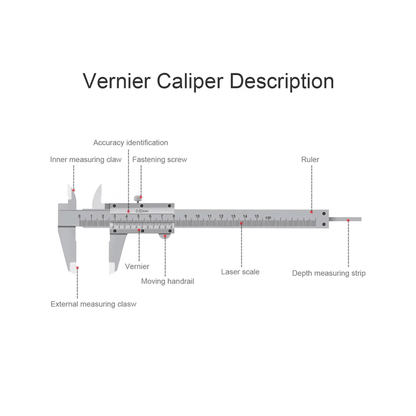 Vernier Caliper 0-150mm Chrome Plating