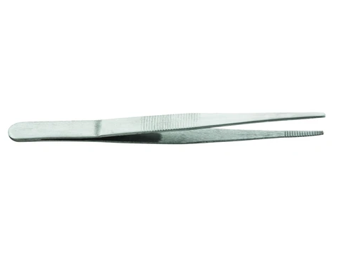 Forceps. stainless steel Blunt Tip. 125mm Long - pk 10 - SmartLabs