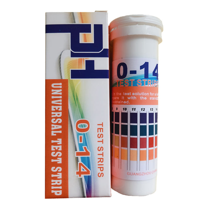 pH Indicator Test Strips (Bottle) - pH 0 -14