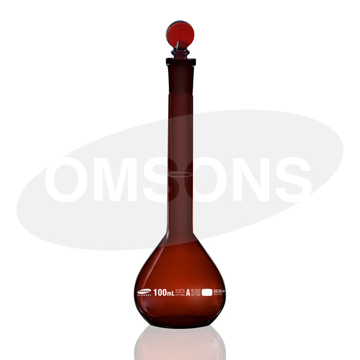 Volumetric Flask Amber Class-A DIN/ISO