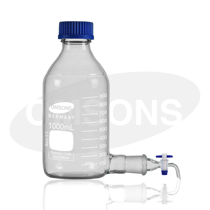 Bottle, Aspirator, with GL 45 Cap and Interchangeable Stopcock - 2000mL