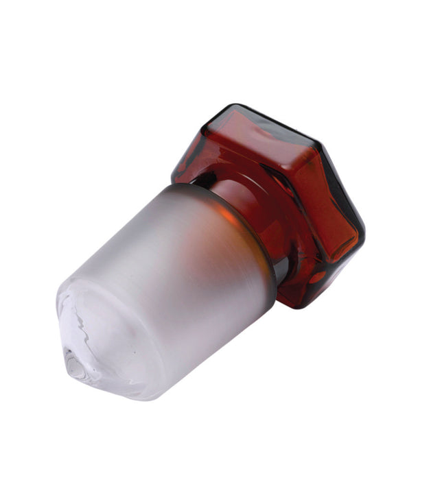 Hollow Stopper - Amber Glass