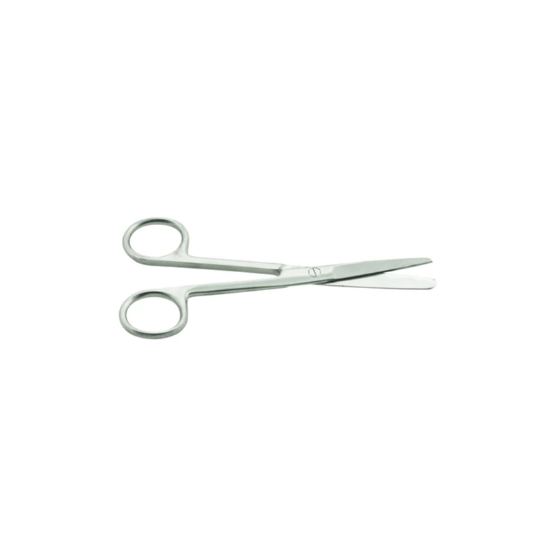 Stainless steel dissecting scissors 125 mm blunt tip for safe classroom dissection