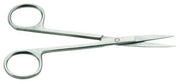 Stainless steel dissecting scissors 125 mm fine point for detailed dissection