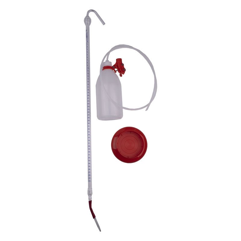 50 mL Dr Schilling burette with Schellbach stripe for precise chemical measurements.