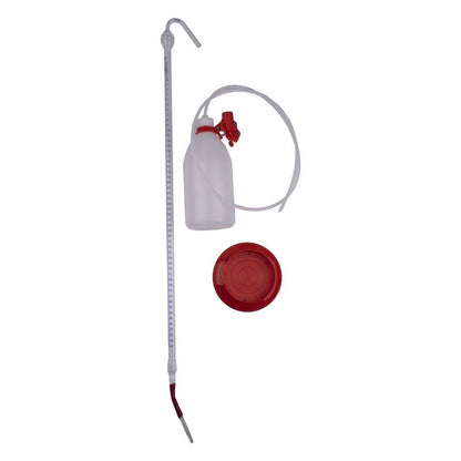 50 mL Dr Schilling burette with Schellbach stripe for precise chemical measurements.