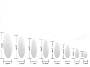 White olive shaped magnetic stirrer bar PTFE coated with Alnico magnet core